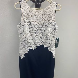 Ralph Lauren Stunning Lace Blue Dress